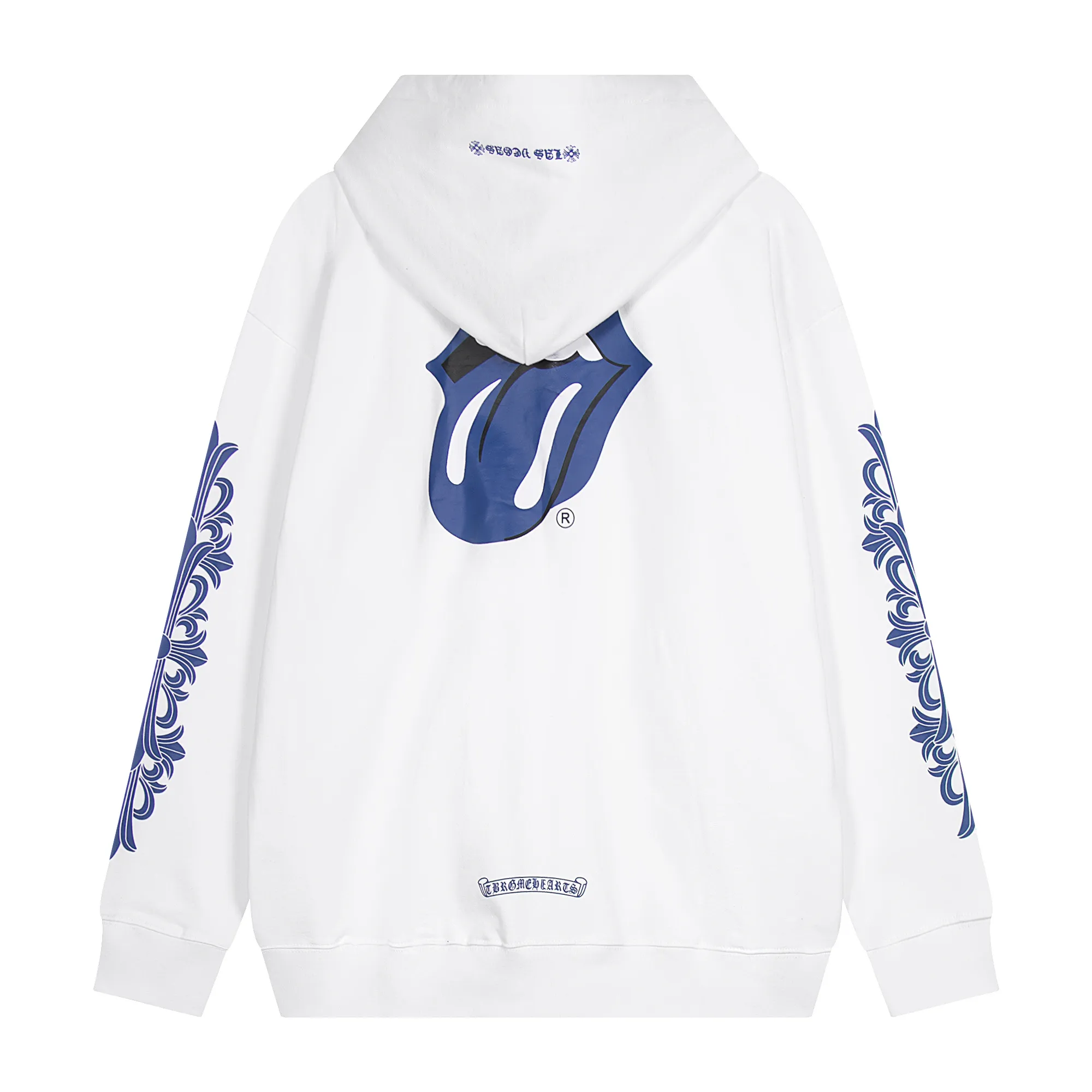 P290 Chrome Hearts Chrome Hearts Slogan Full Sleeve Cardigan Sweater Size: SMLXL Color: White